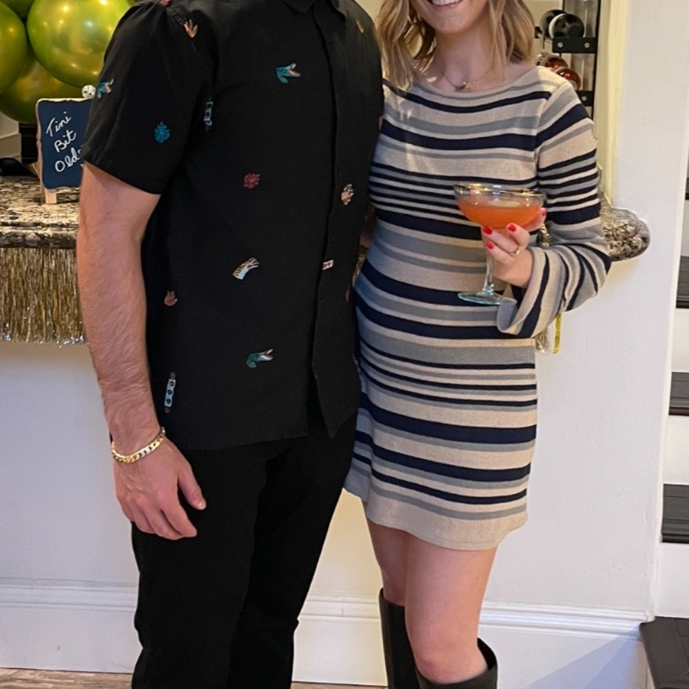 Striped Knit Dress